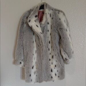 Jordache Gray and White Teddy Jacket